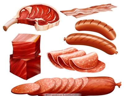 肉制品,美味 豬肉 肉片 火腿腸 瘦肉 美食 食物-
